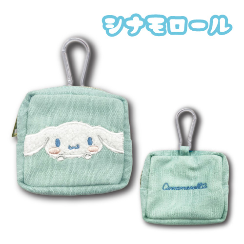 2024年12月新商品発売情報 サンリオ カラビナ付きミニポーチ 立体
