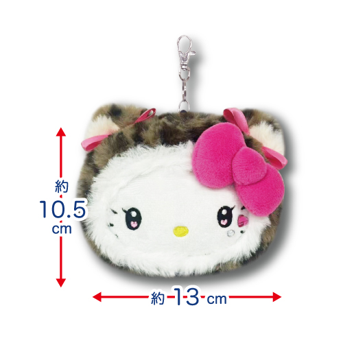 2025年10月新商品発売情報 サンリオ フェイスリールパスケースヒョウ柄